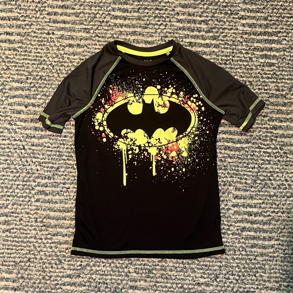 Kids Black and Yellow Batman Shirt